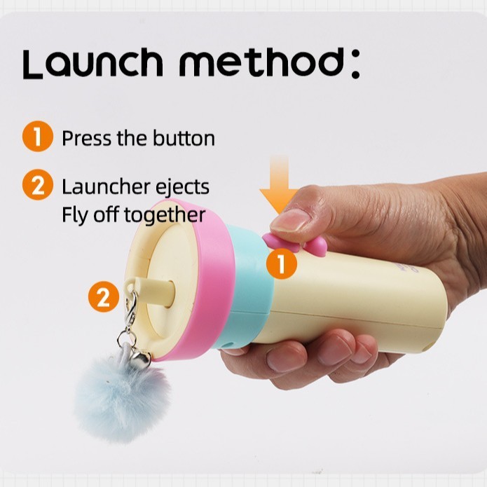 Interactive Cat Toy with Automatic Launcher 2