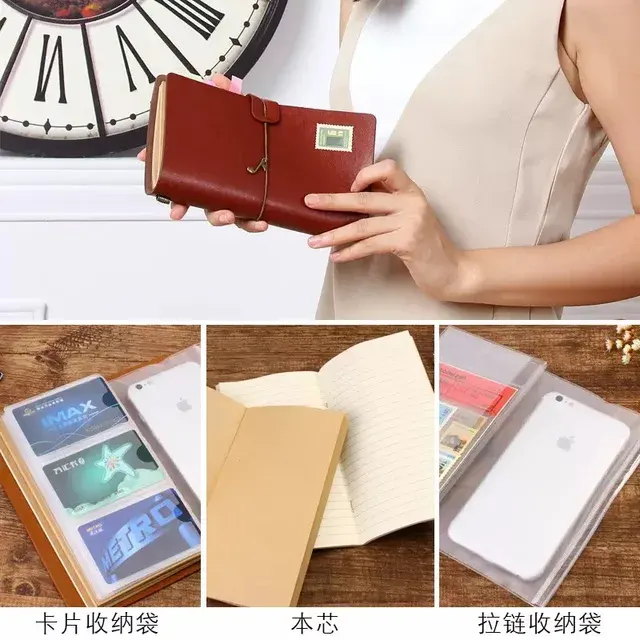 Retro A6 Leather Notebook with Loose Leaves 3
