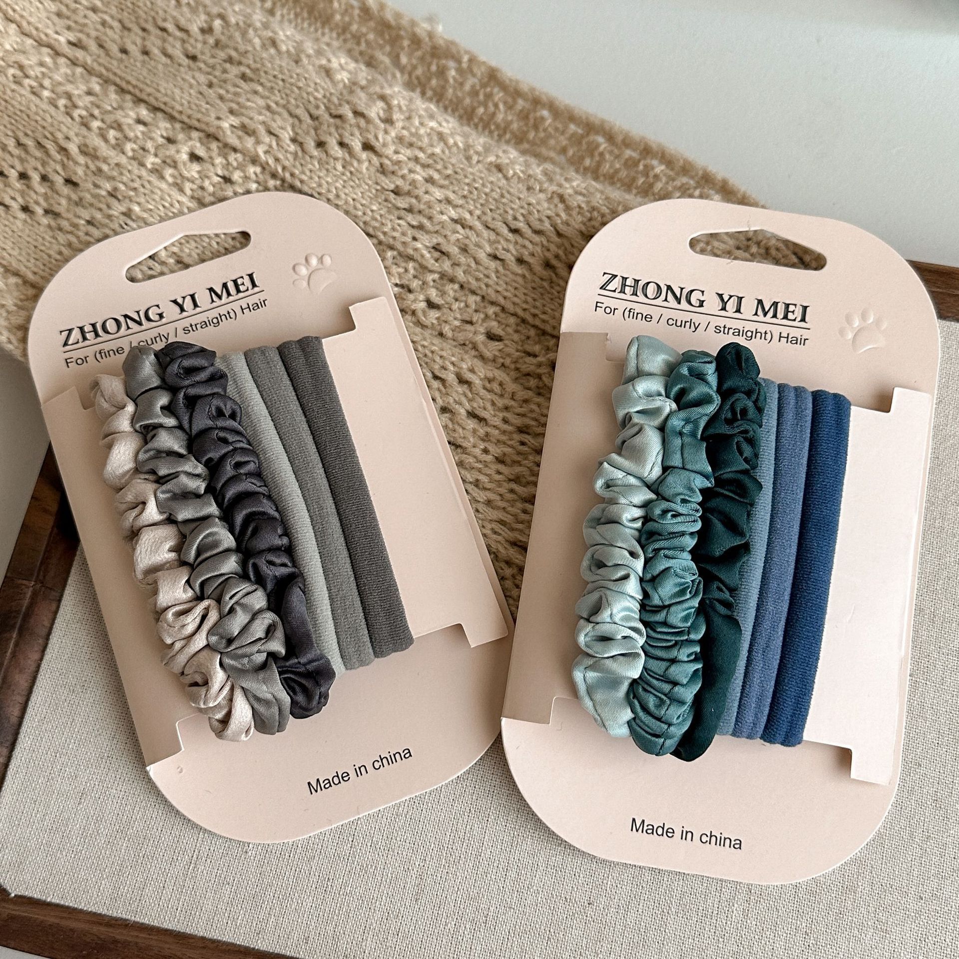 Seamless Satin Headbands, 6-Piece Set 4