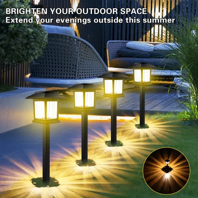 Wasserdichte Solar-LED-Rasenleuchte IP65 3