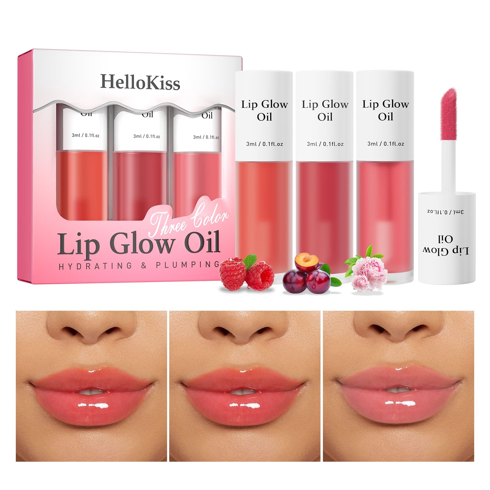 Long-Lasting Lip Gloss Set 7 Flavors