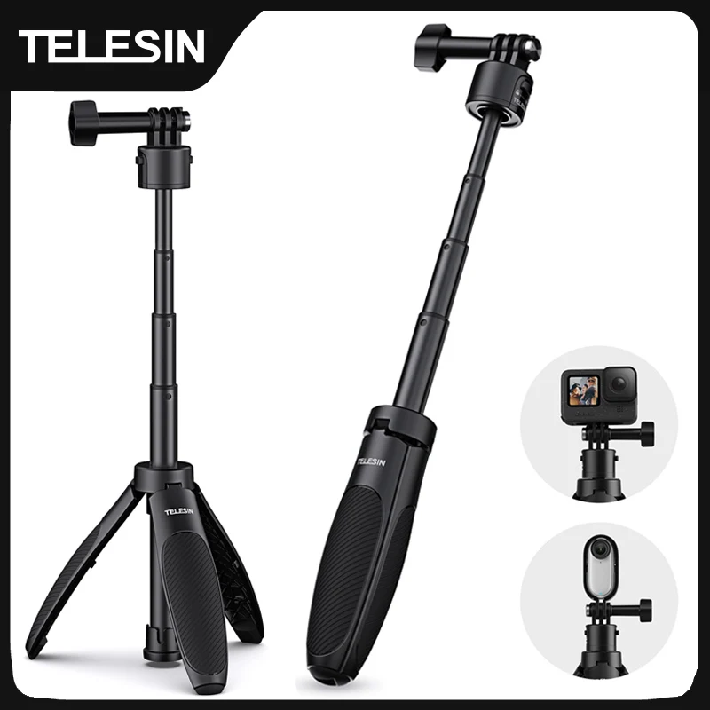 TELESIN Mini Quick Release Selfie Stick Stativ Tragbare