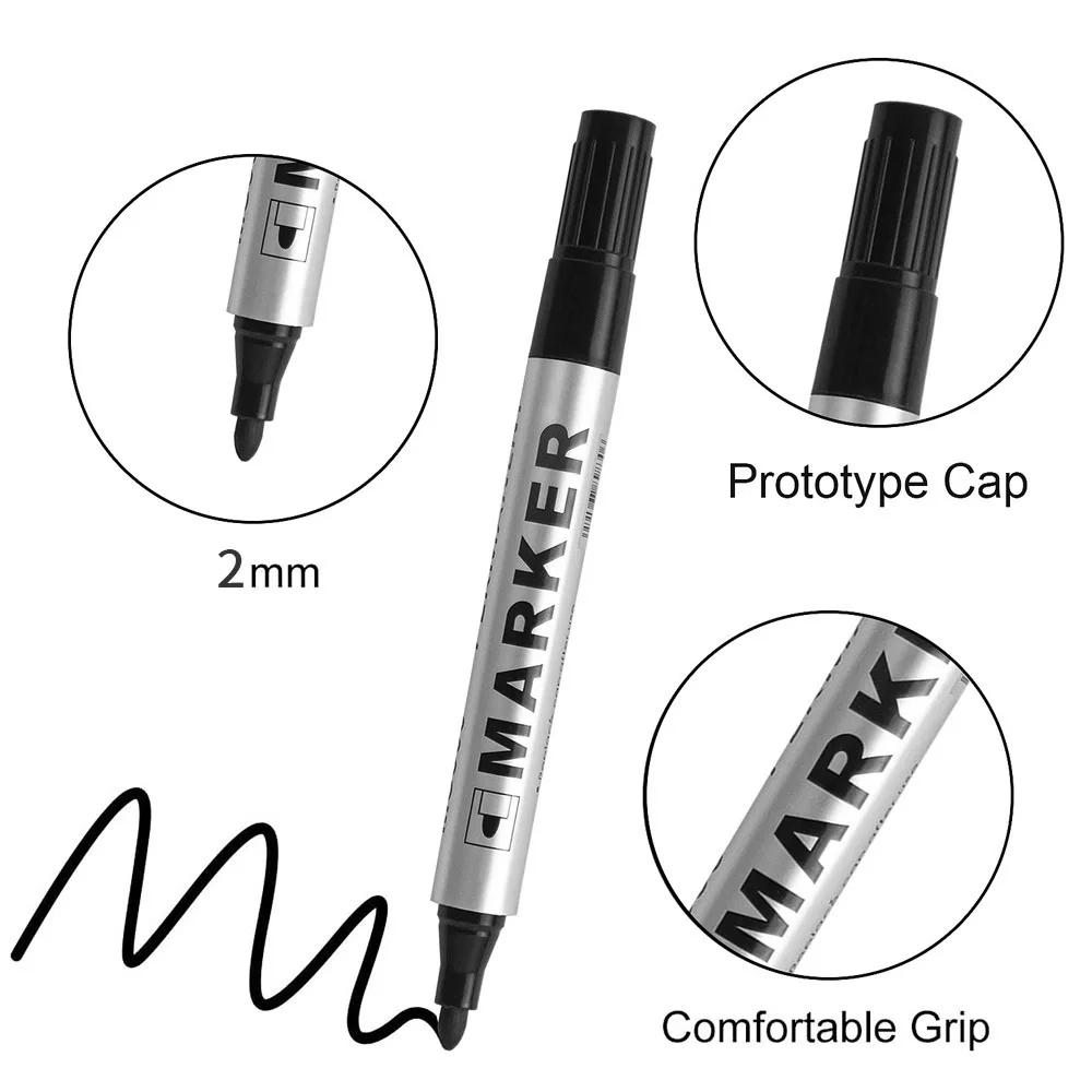 Permanent Oil-Based Black Signature Pen 4