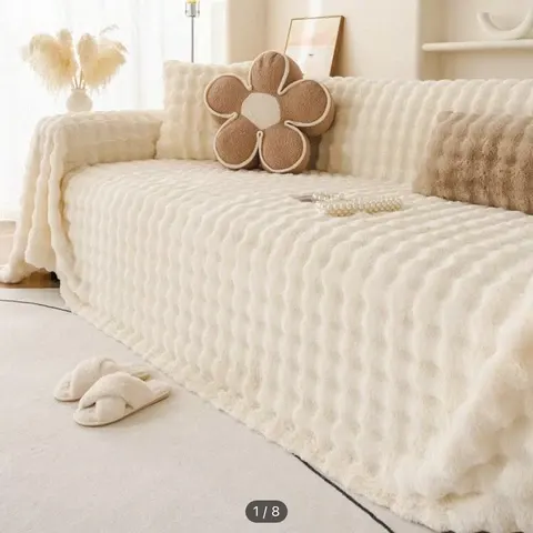 Faux Fur Sofa Cover