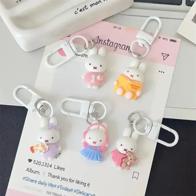 Cartoon Doll Keychain for School Bags 2