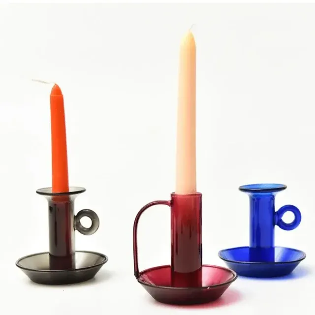 Vintage Glass Candle Holder 1