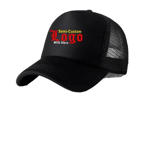 Breathable Mesh Trucker Cap with Embroidery