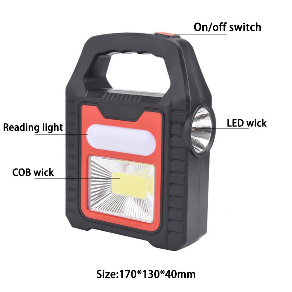 Solar Rechargeable COB LED Camping Lantern 2