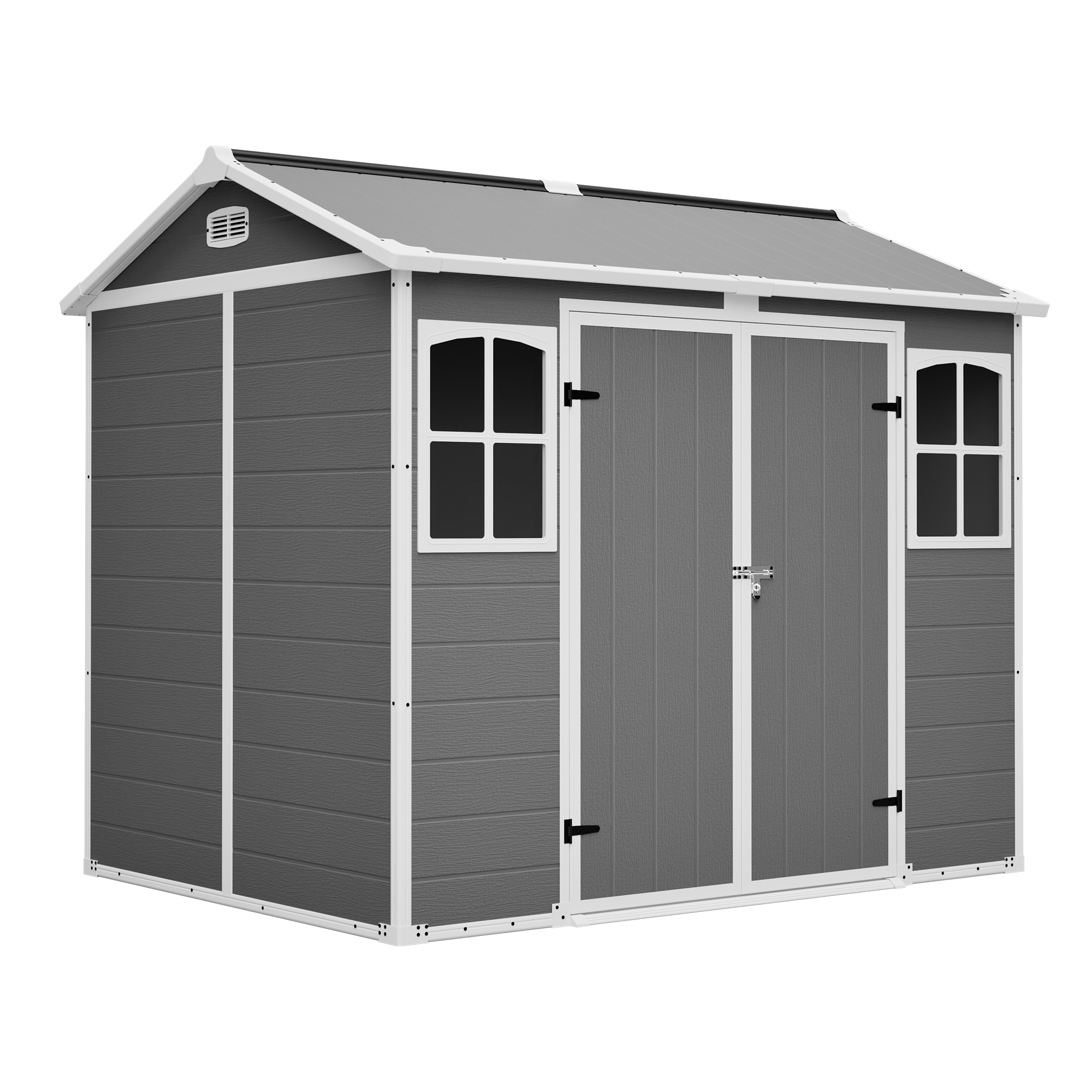 Lockable Plastic Garden Shed 8x6 ft