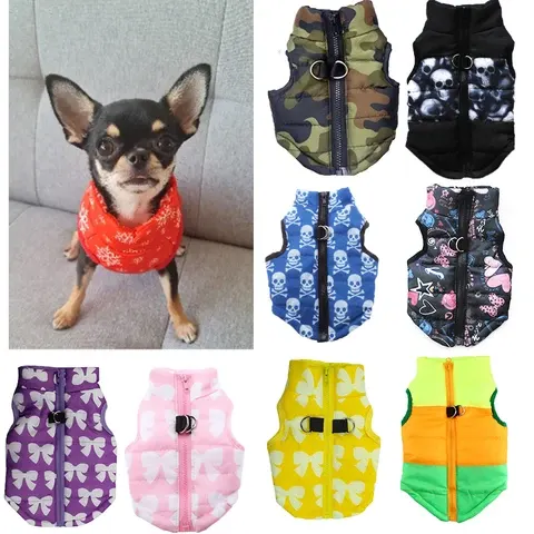 Hundekleidung für Kleine Hunde Yorkia Mini Chihuahua Winterkatzenjacke