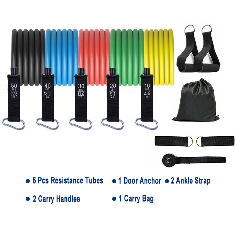 11-teiliges Fitness-Widerstandsbänder-Set 3