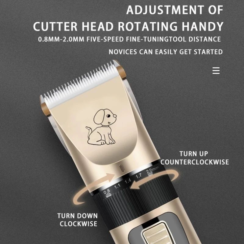 Cordless Rechargeable Dog Fur Trimmer 3