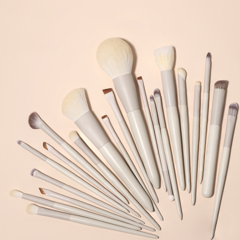 Synthetic Hair Aluminum Tube Solid Wood Handle 21Pcs