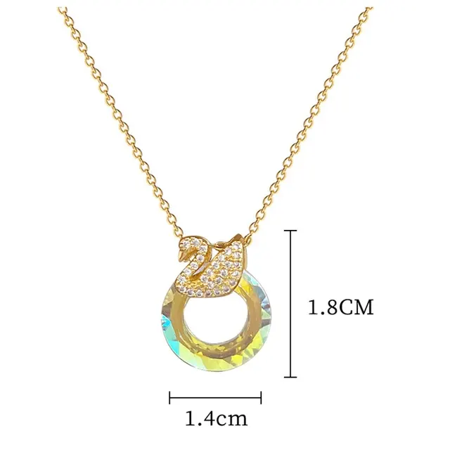 Stainless Steel Swan Necklace 2