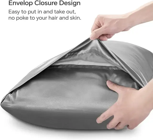 2-Pack Luxurious Silky Satin Pillowcases 3