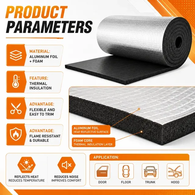 Cotton Sound Deadening Roll for Cars, 5-20mm 4