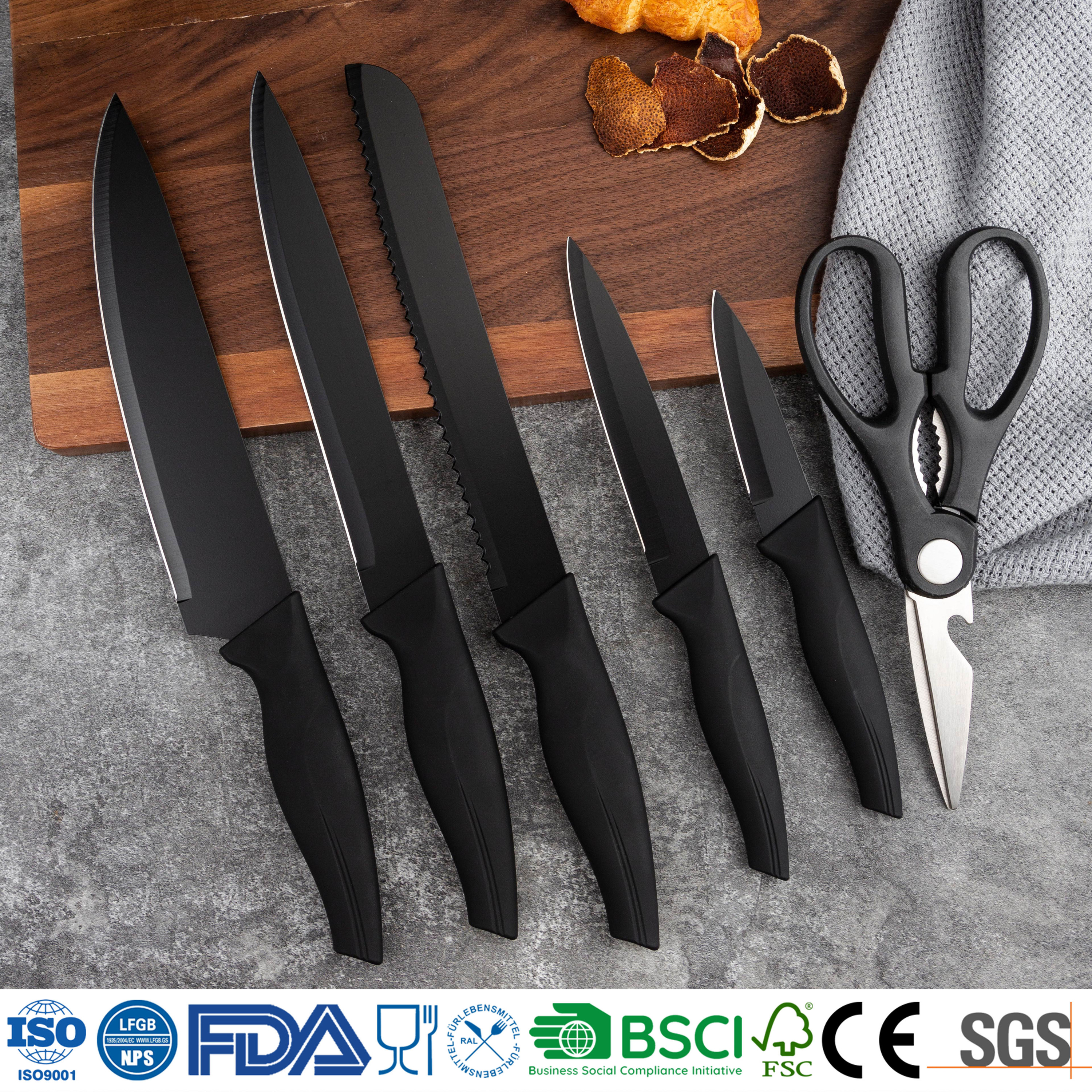 6-Piece Stainless Steel Chef Knife Set 4