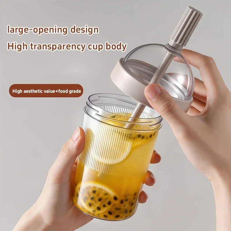 Leakproof Coffee Tumbler with Lid and Straw 3