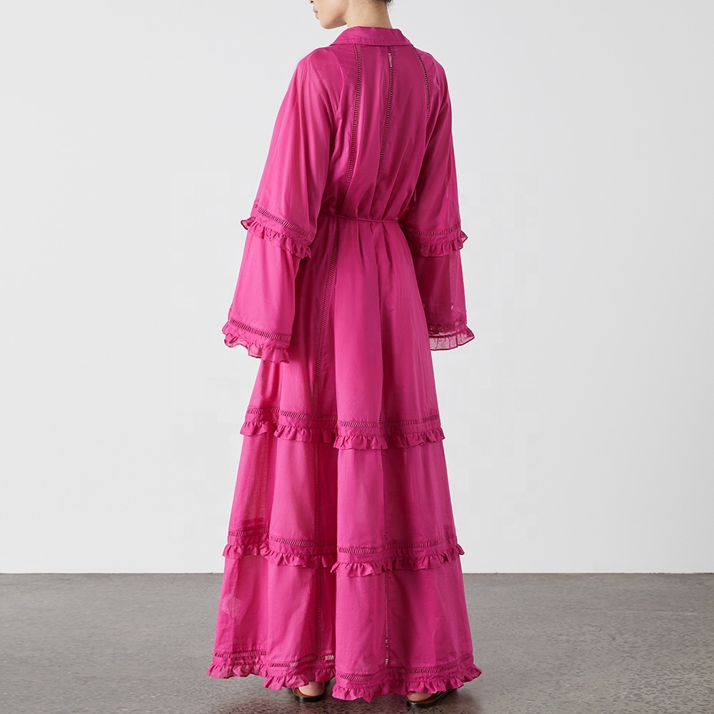 Loose Linen Maxi Dress with Long Sleeves 3