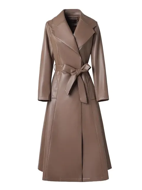 Long Leather Coat 3