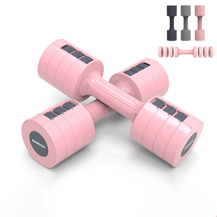 Adjustable Quick-Lock Dumbbells 5kg Pair 2