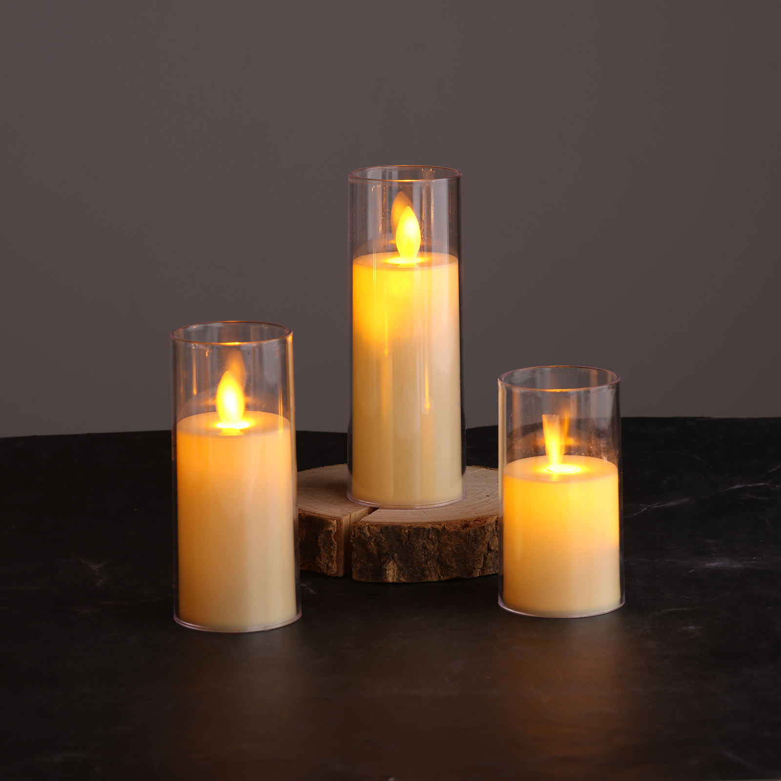 Battery Operated LED Flame Cup Candle 2