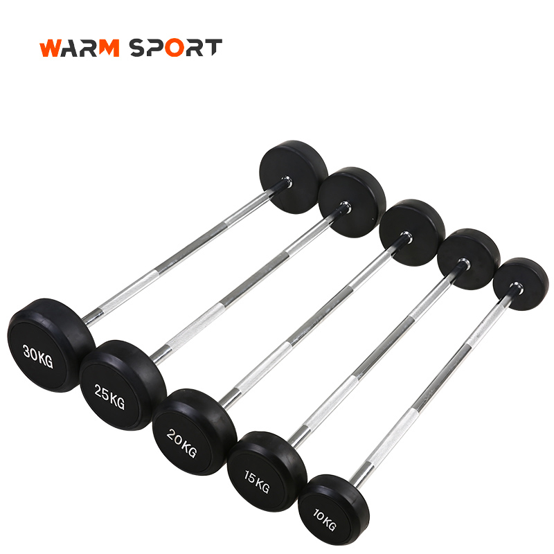 Rubber Barbell Set 1.2m 10-50kg 2