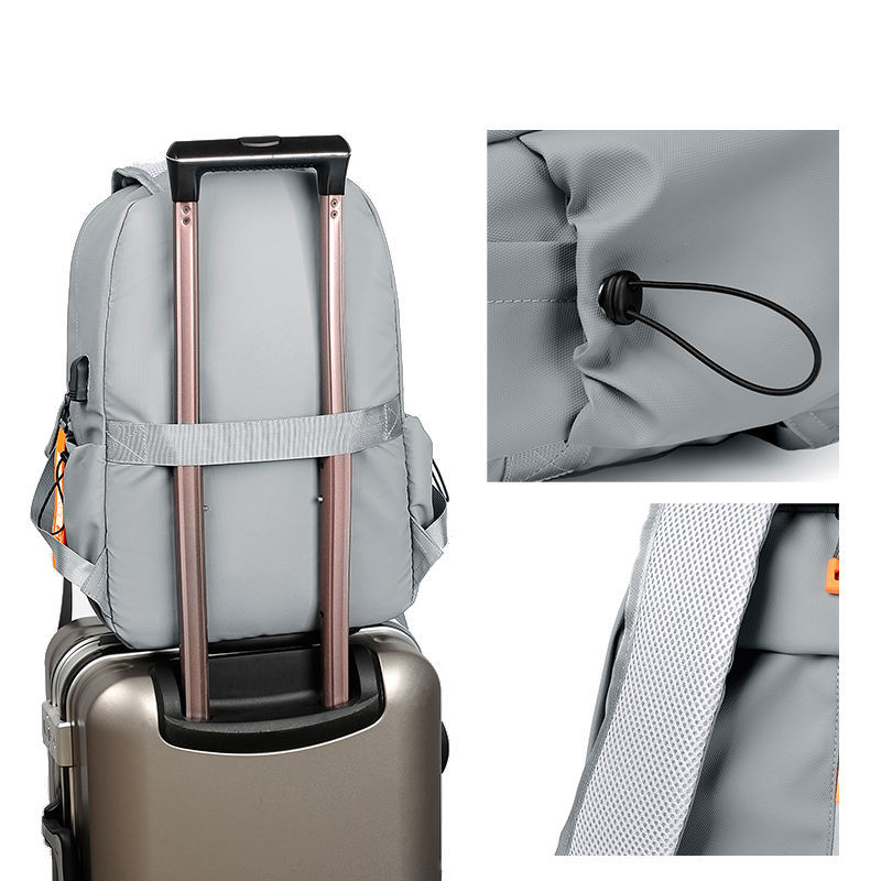 Waterproof Oxford Laptop Backpack with USB 4