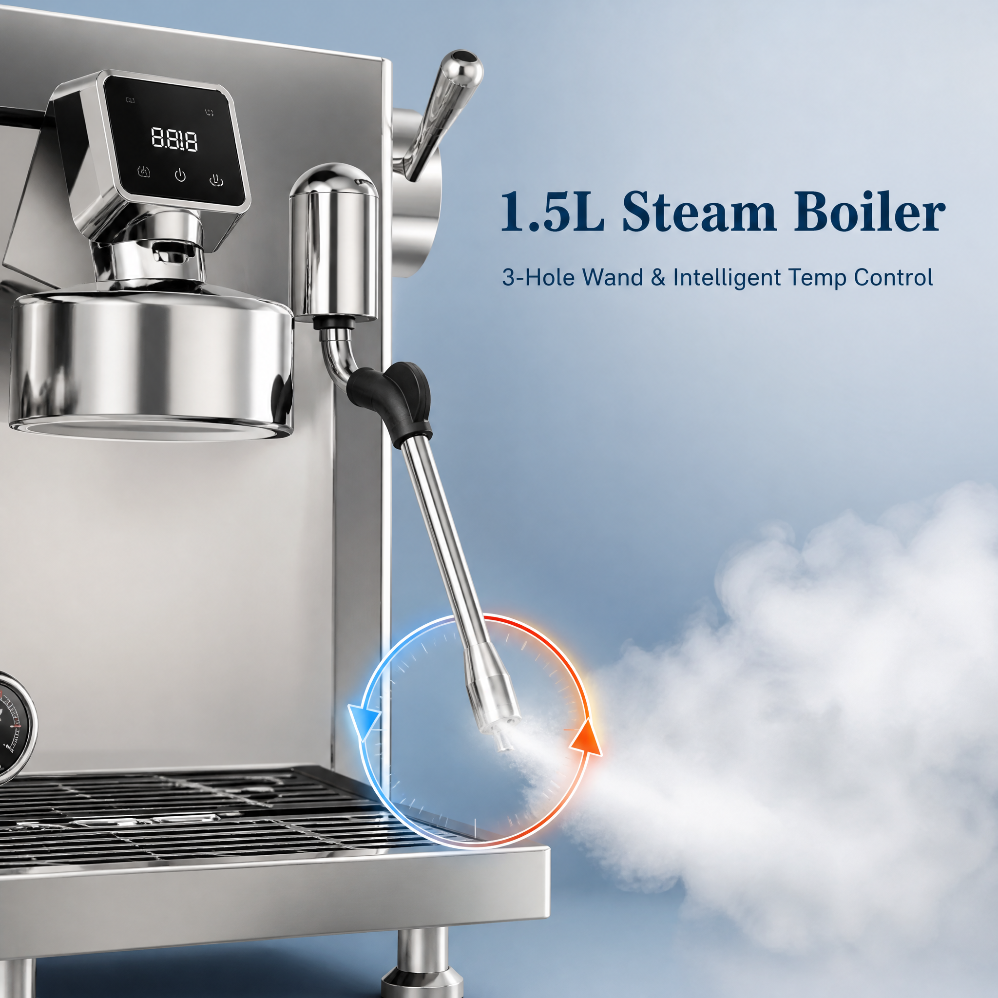 Compact Commercial Espresso Machine GML-6008 15Bar Coffee Maker 2