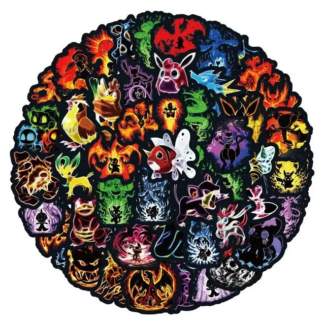 Waterproof Neon Graffiti Stickers for Kids 3