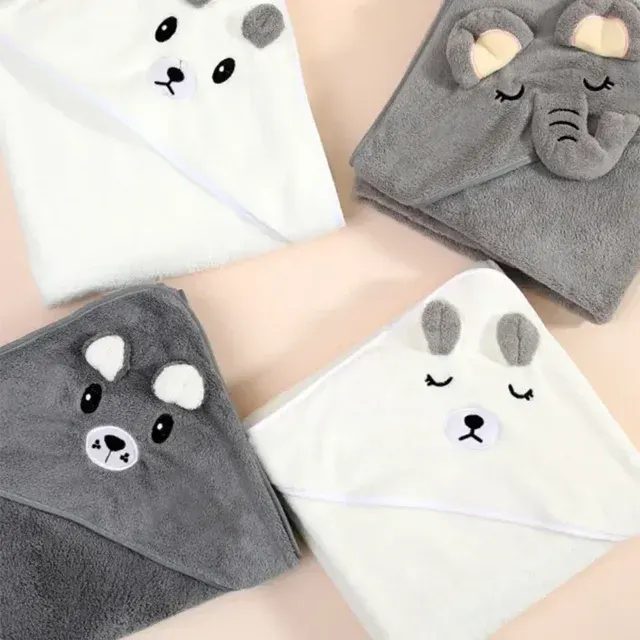 Soft Baby Bath Towel with Hood 4
