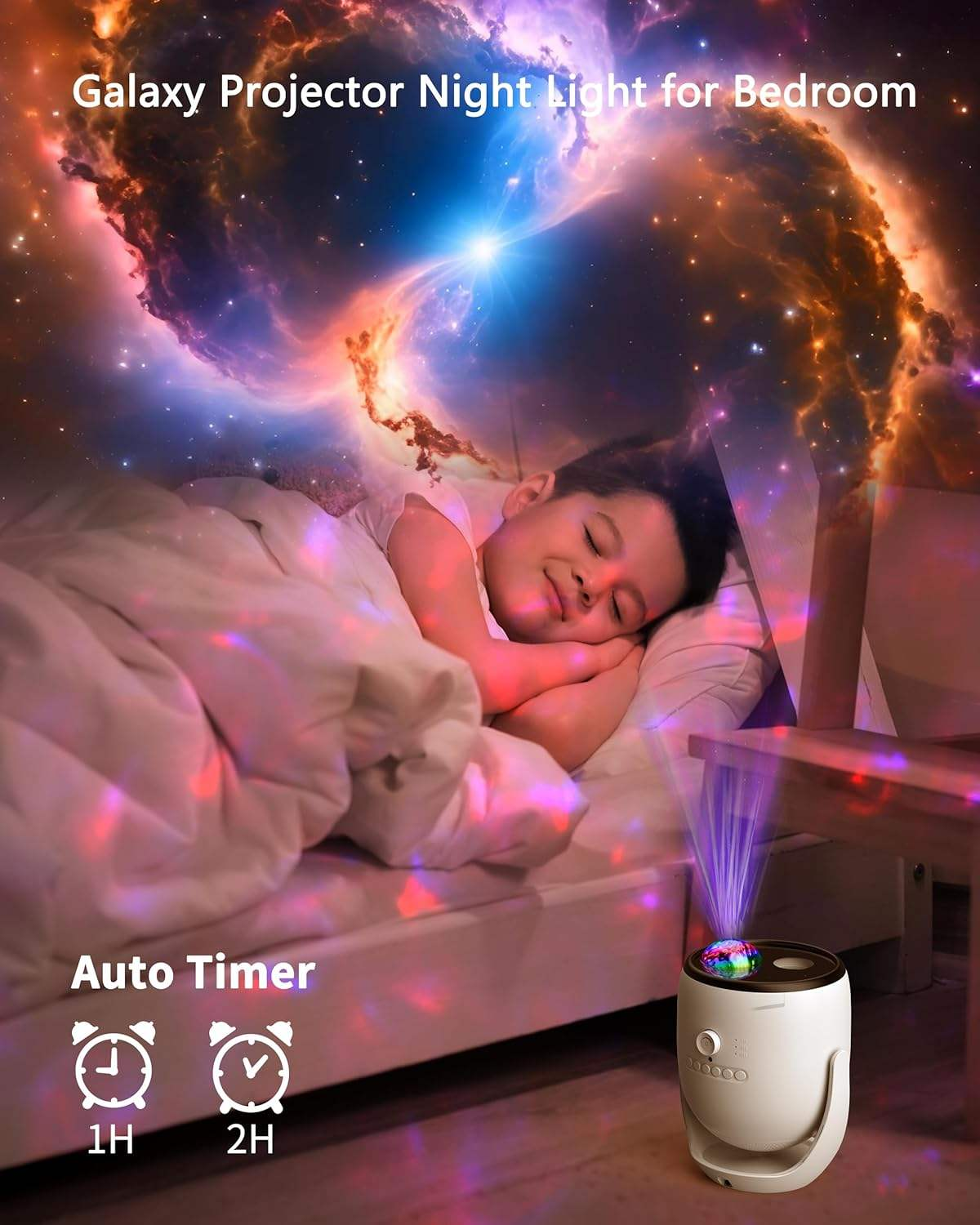 3D Galaxy Projektor mit 90 Szenen 4