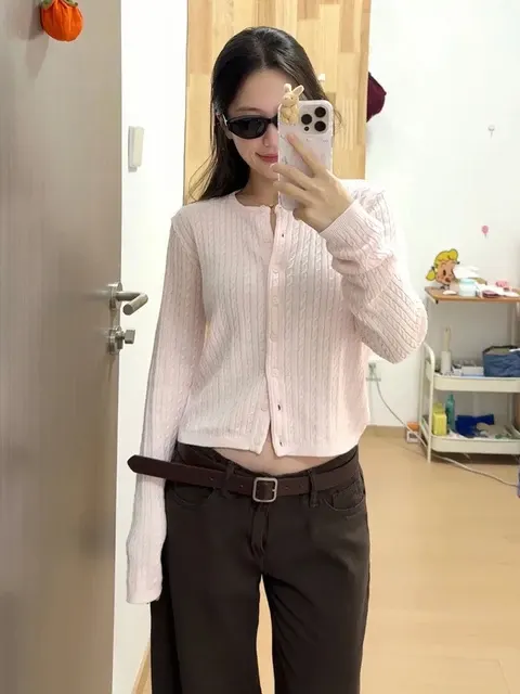 Knit Cropped Jacket 2
