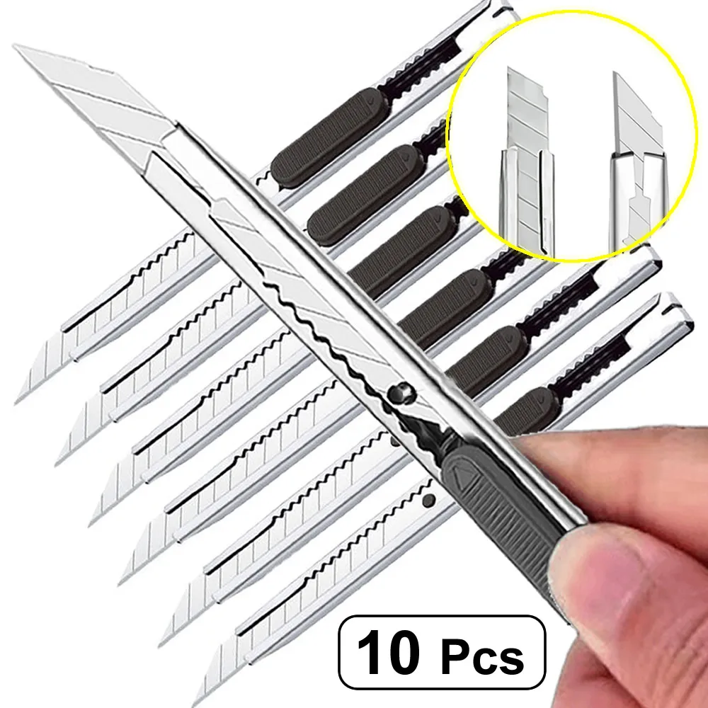 Stainless Steel Utility Knife Set with Paper Cutter 3