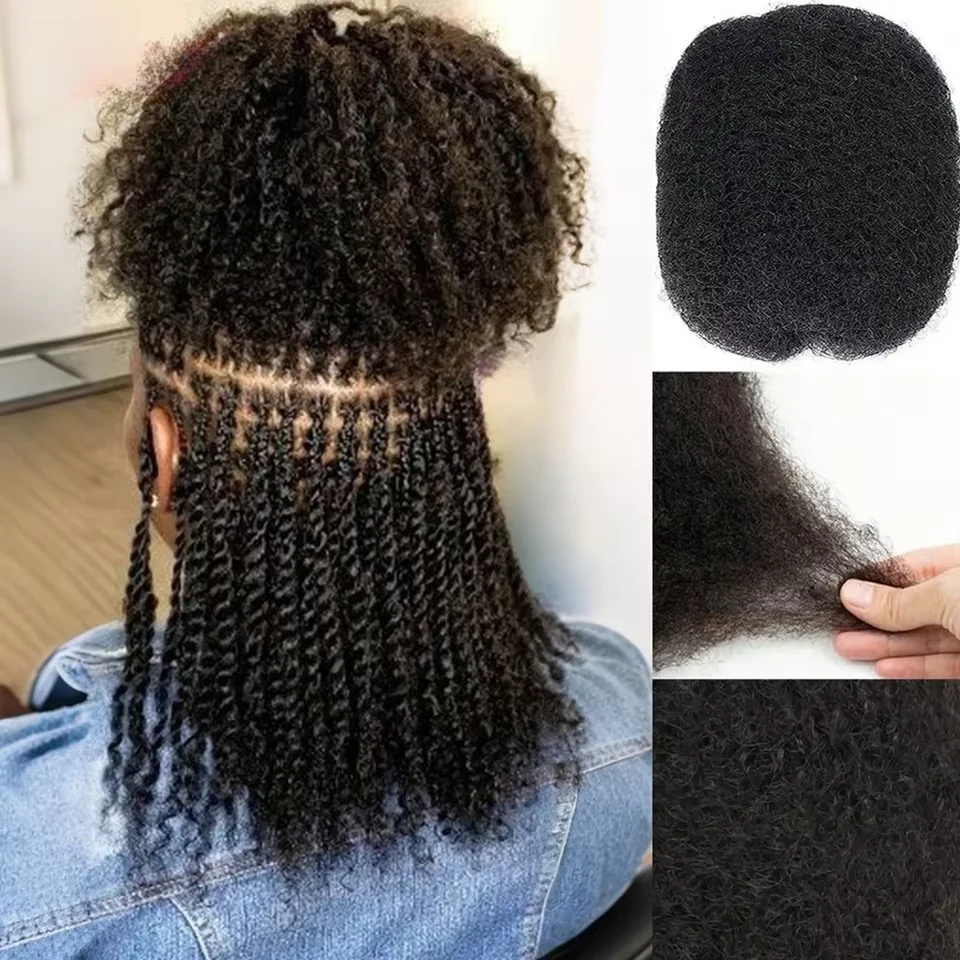 Afro Kinky Curly Bulk Echthaar zum Flechten QVR 2