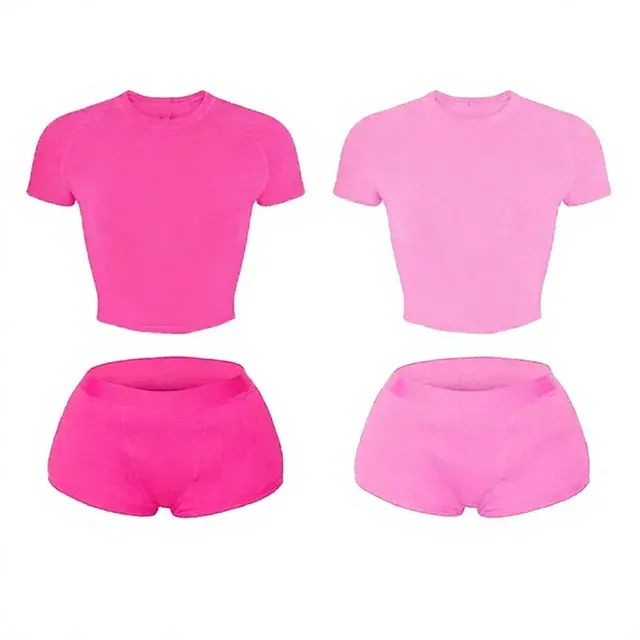 Streetwear Damen-Tanktop-Set aus 100% Baumwolle 3