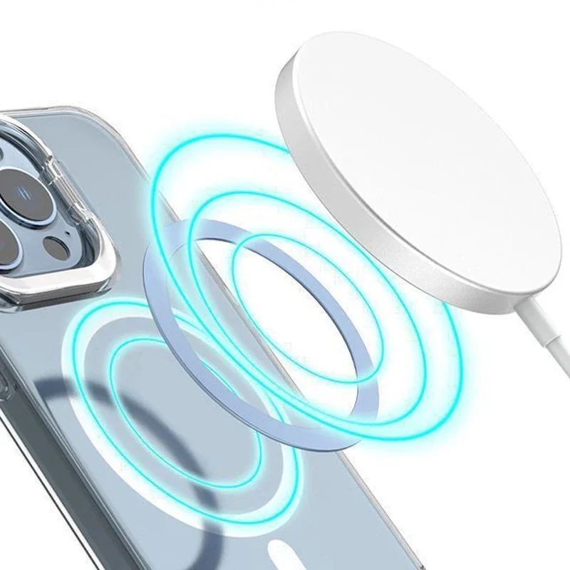 Magnetischer Metallplattenring für Magsafe Kabelloses Ladegerät Eisenblech-Aufkleber Autotelefonhalter 3