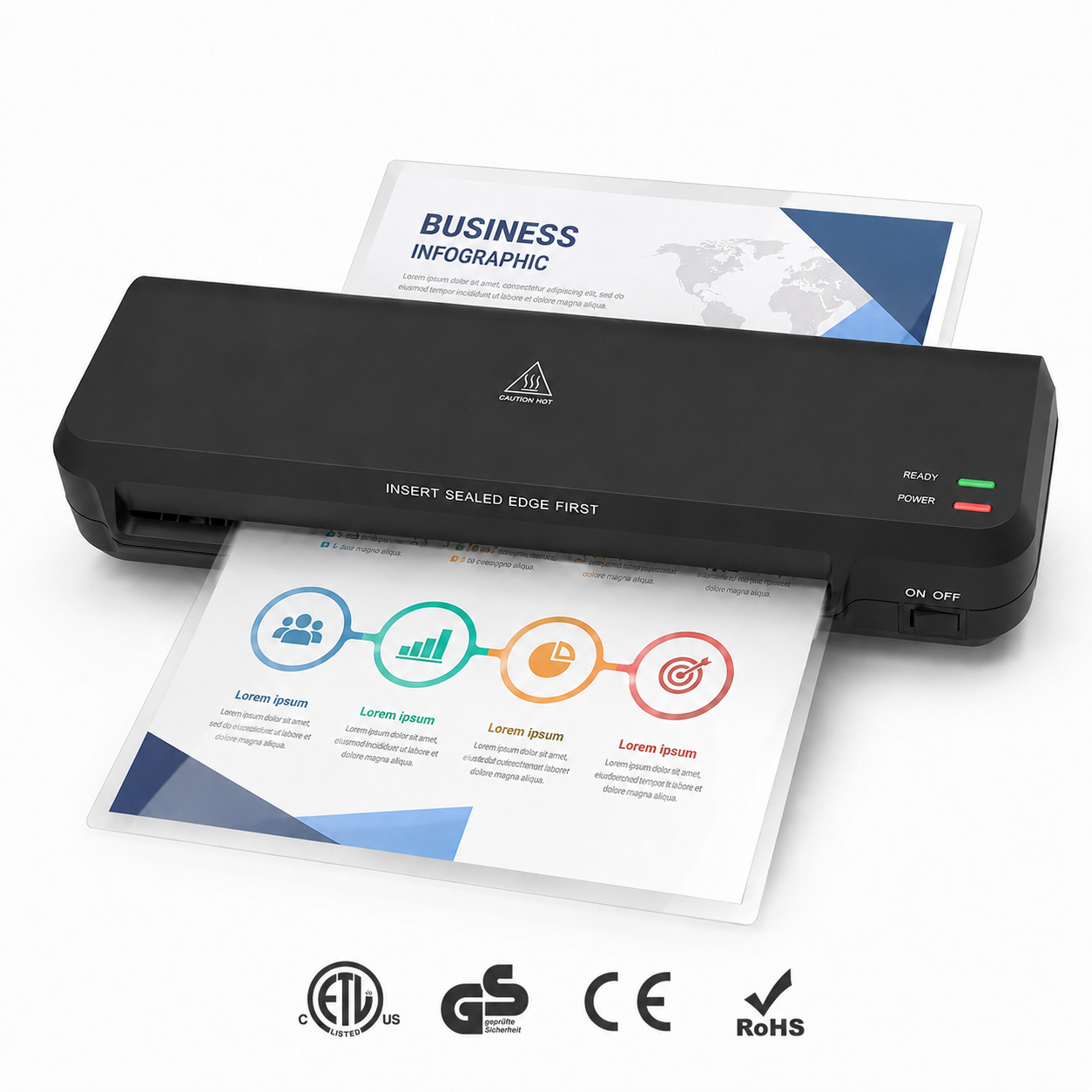 Desktop A4 Paper Laminating Machine Automatic Thermal 9