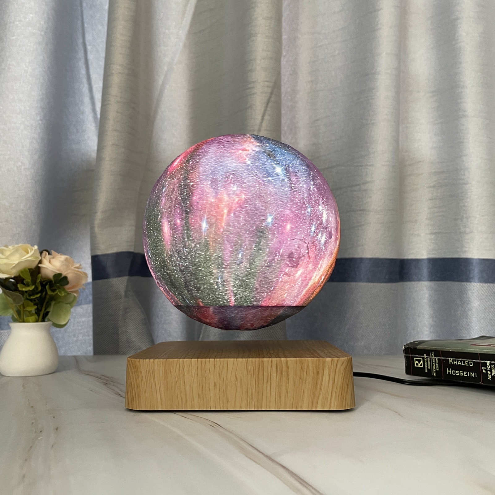 HCNT Magnetic Levitating Moon Lamp Galaxy Table Romantic 3