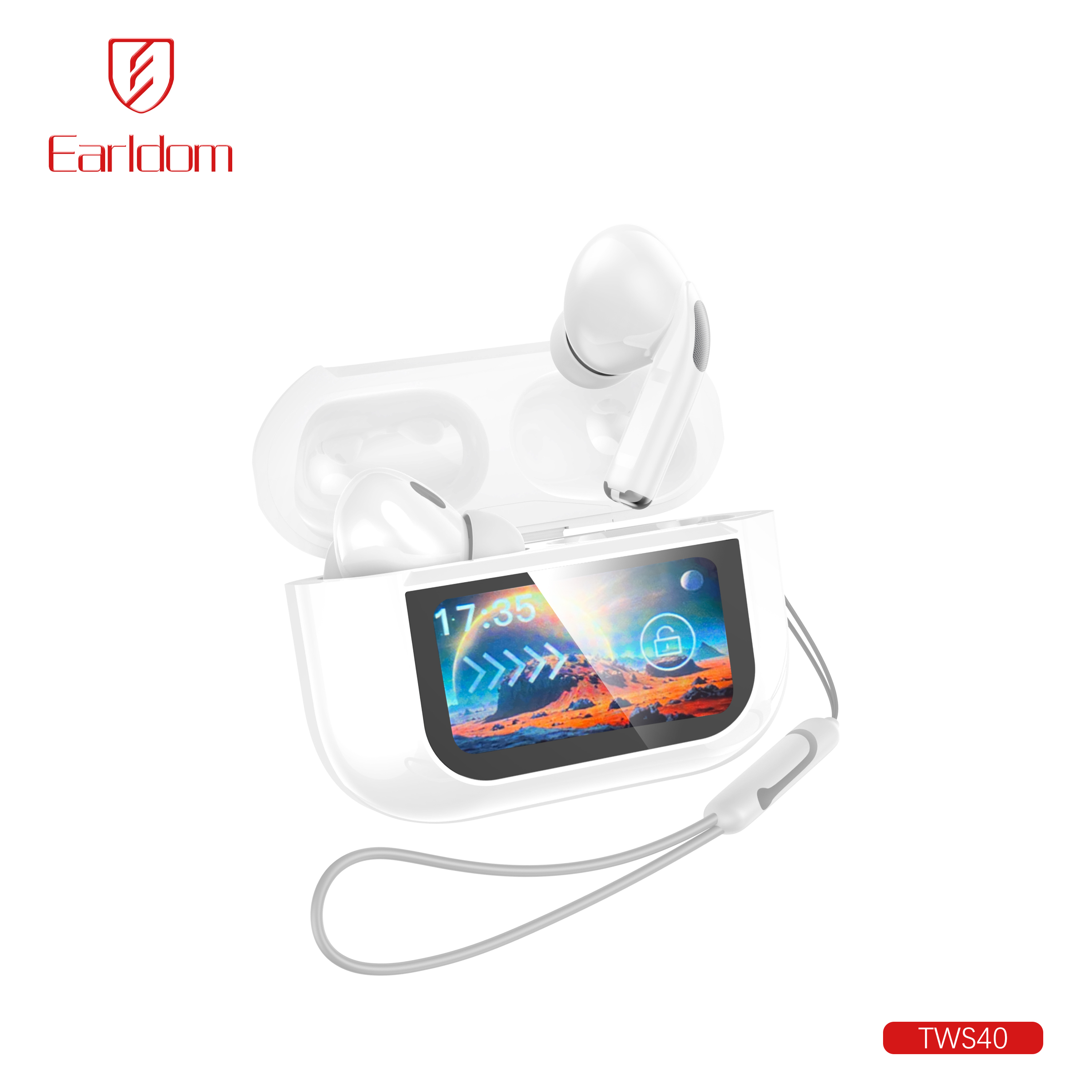Earldom ANC ENC Tws Earbuds With Digital LCD