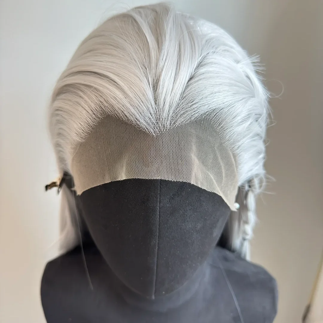 BeiBei Weiße Lace-Front-Perücken für Frauen Lang Gerade 13