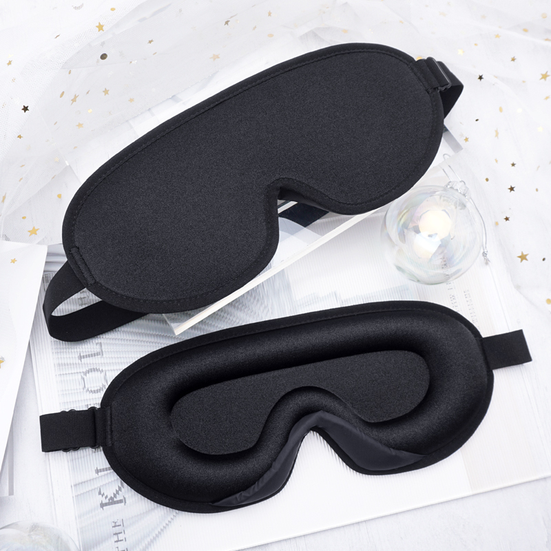 3D Cotton Blackout Sleeping Mask Memory Foam 4