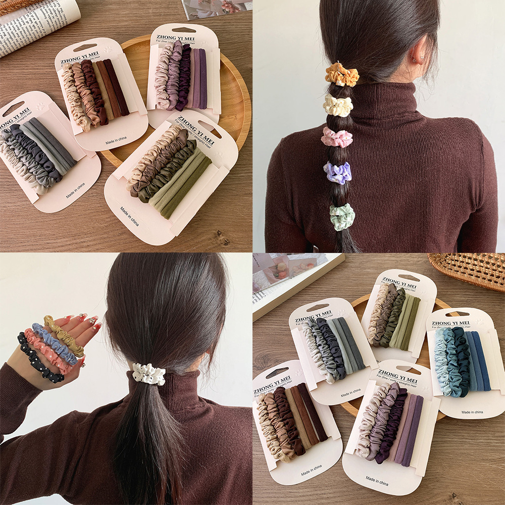Seamless Satin Headbands, 6-Piece Set 2