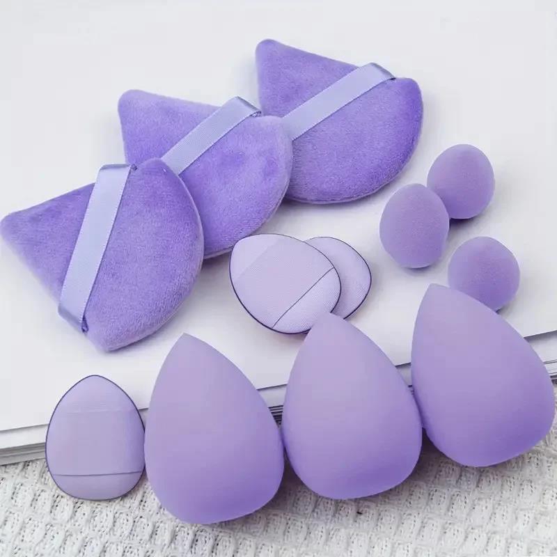 12-Piece Purple Makeup Sponge Set 3