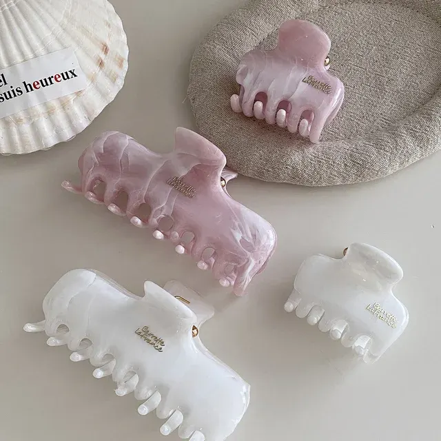 10 cm Ink Painting Hair Clip for Women 2