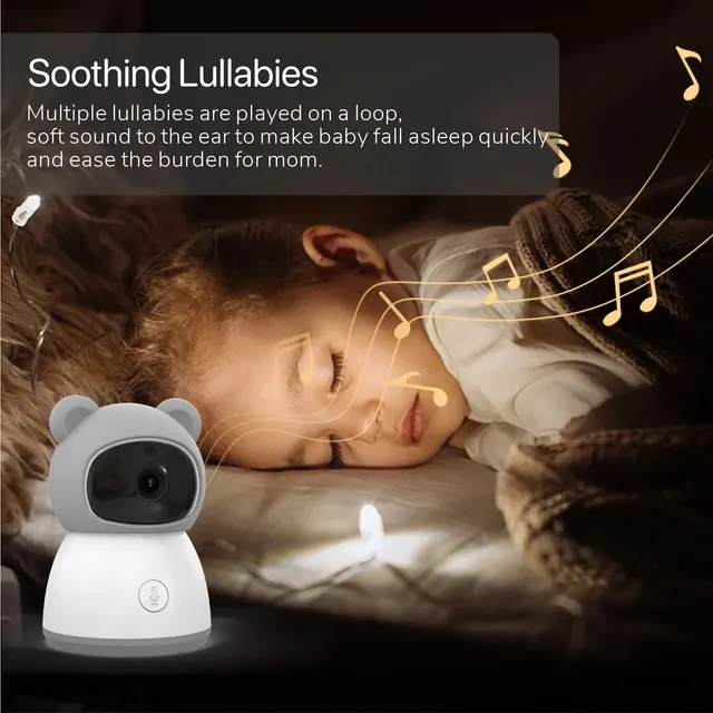 Tuya Smart Baby Monitore 2K Kamera 5 "1080P 2