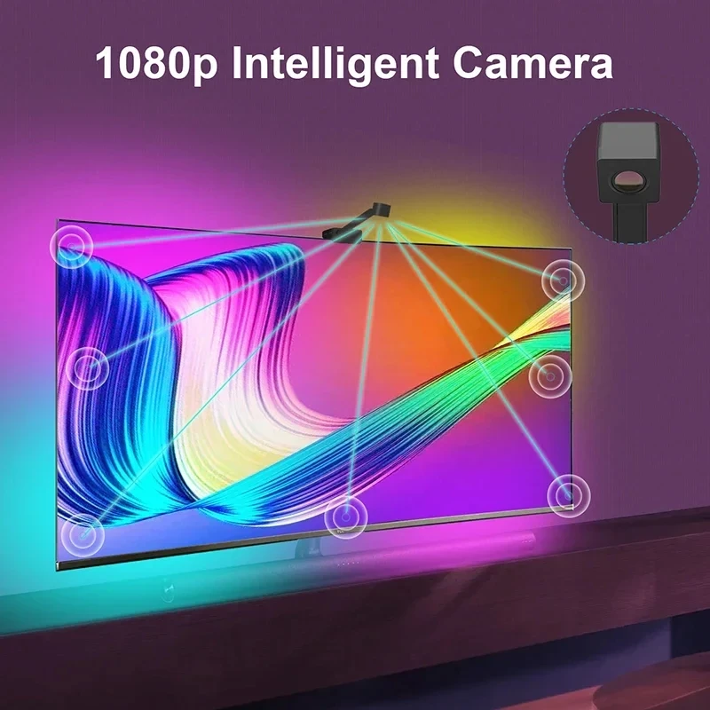 Intelligente 5V RGBIC TV-Hintergrundbeleuchtung 3 8M 5M Ambilight 2