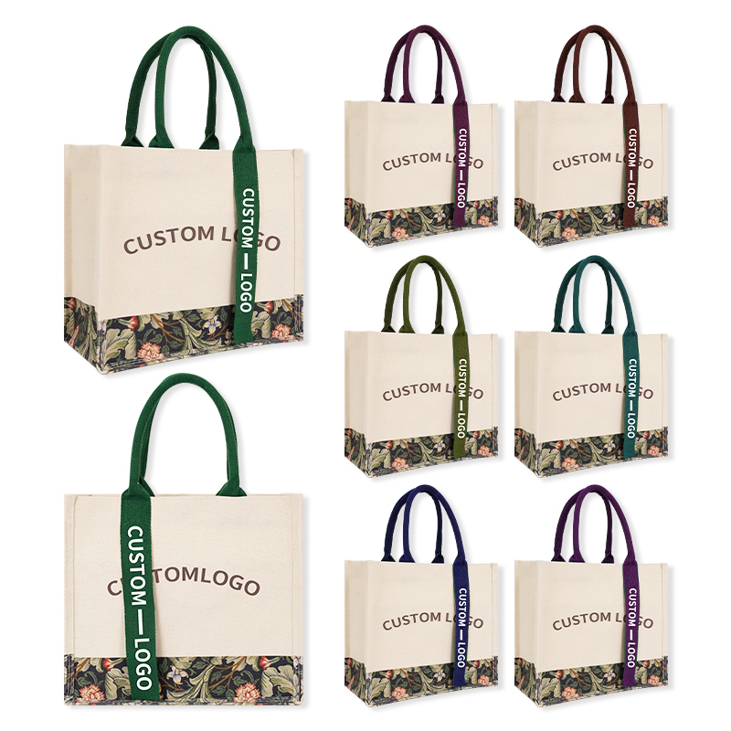 Reusable Natural Cotton Canvas Grocery Tote 2