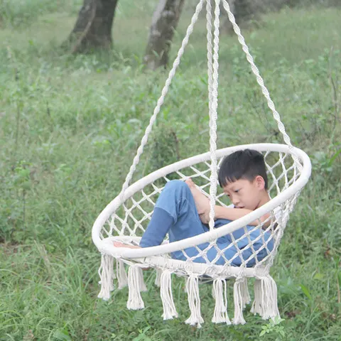 Nordic Style Round Hammock Outdoor Indoor Dormitory Bedroom