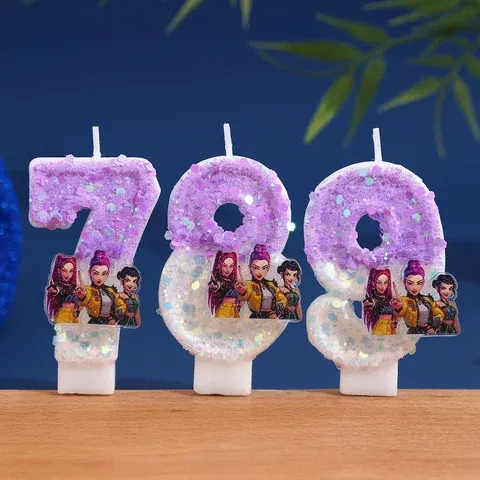 Birthday Candle Gift Bag Sticker Set
